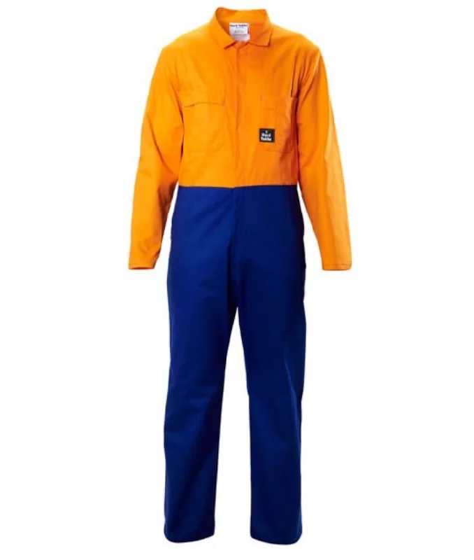 Overalls with a zippered leg for easy removal​100% Cotton, Dome Front Overall