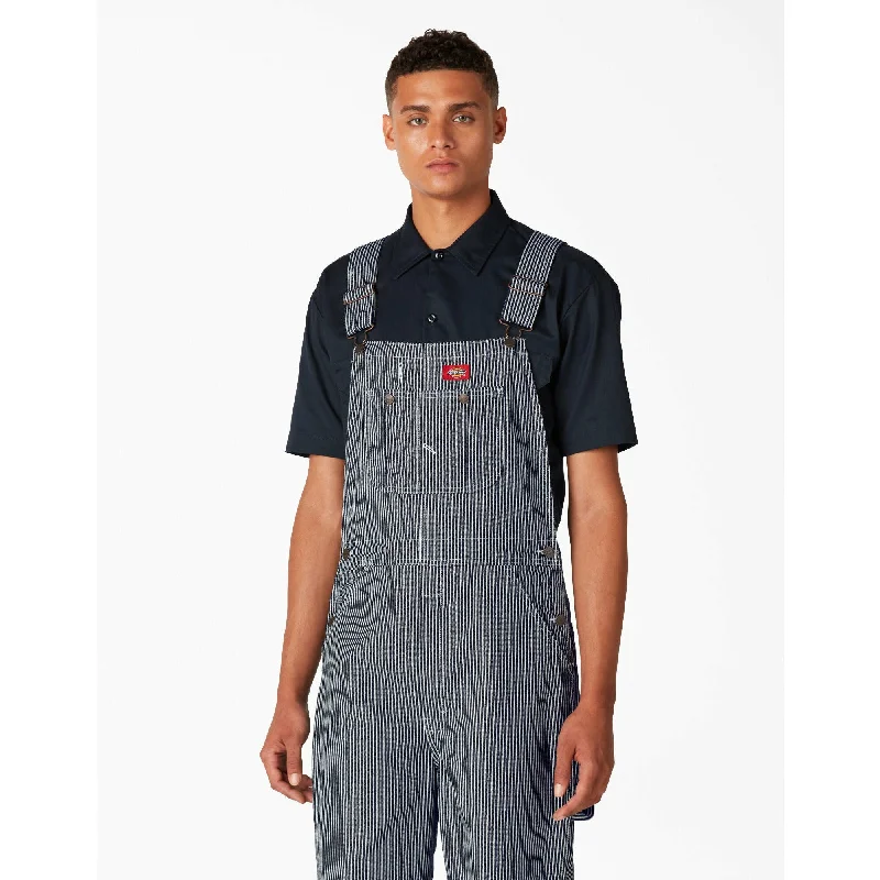 Overalls with a wide - leg design for comfortDickies Hickory Stripe Bib Overalls - 83297HS Overalls with a wide - leg design for comfortDickies Hickory Stripe Bib Overalls - 83297HS