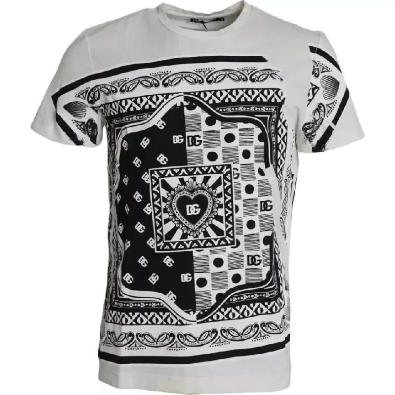 Men's long - sleeve henley t - shirts with button - down placketsDolce & Gabbana Bandana Print Cotton Short Sleeves Men Men's T-shirt Men's long - sleeve henley t - shirts with button - down placketsDolce & Gabbana Bandana Print Cotton Short Sleeves Men Men's T-shirt