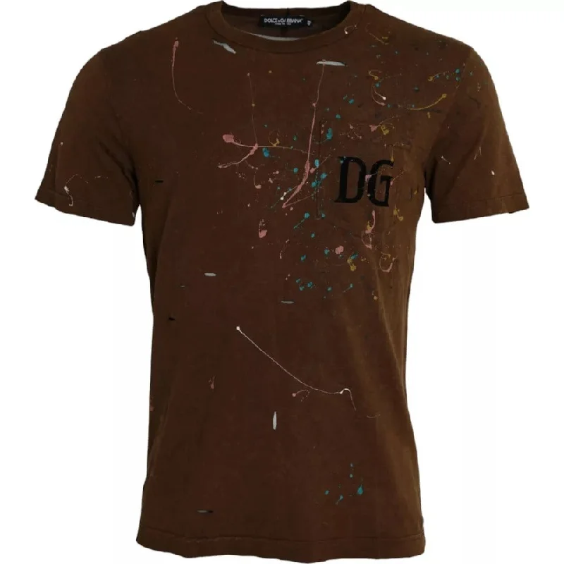 Men's moisture - wicking athletic t - shirts for intense workoutsDolce & Gabbana Color Splash Cotton Crew Neck Men's T-shirt Men's moisture - wicking athletic t - shirts for intense workoutsDolce & Gabbana Color Splash Cotton Crew Neck Men's T-shirt