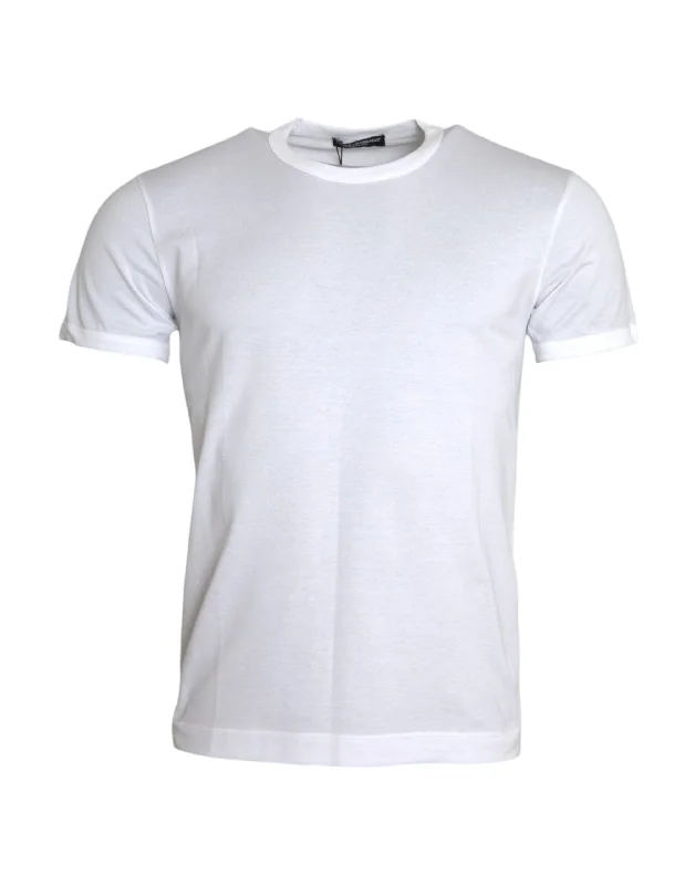 Men's short - sleeve linen t - shirts for summer beach outingsDolce & Gabbana Cotton Round Neck Short Sleeve Men's T-shirt Men's short - sleeve linen t - shirts for summer beach outingsDolce & Gabbana Cotton Round Neck Short Sleeve Men's T-shirt