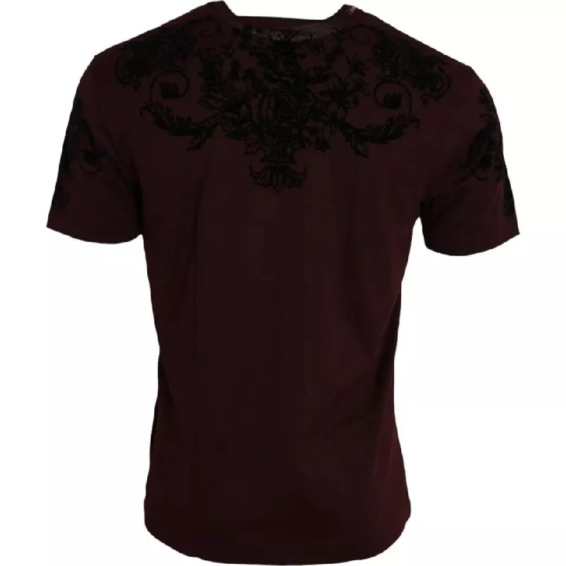 Men's polo t - shirts with a contrast collar for a preppy lookDolce & Gabbana DG Crown Floral Crewneck Men Men's T-shirt (Pre-Owned) Men's polo t - shirts with a contrast collar for a preppy lookDolce & Gabbana DG Crown Floral Crewneck Men Men's T-shirt (Pre-Owned)