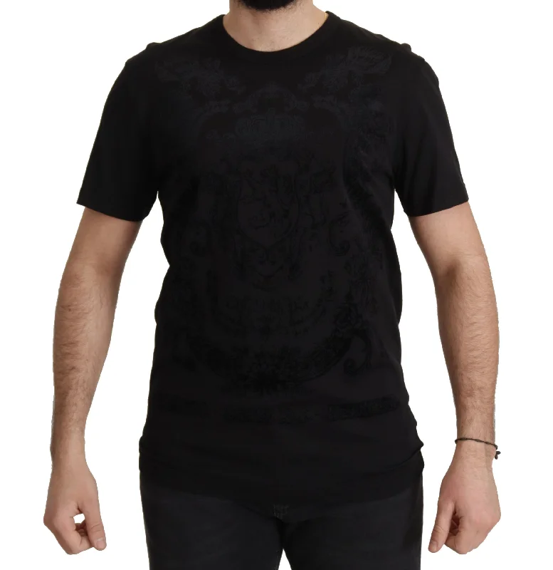 Men's organic cotton crew - neck t - shirts for everyday comfortDolce & Gabbana Elegant Baroque Crewneck Men's Tee Men's organic cotton crew - neck t - shirts for everyday comfortDolce & Gabbana Elegant Baroque Crewneck Men's Tee