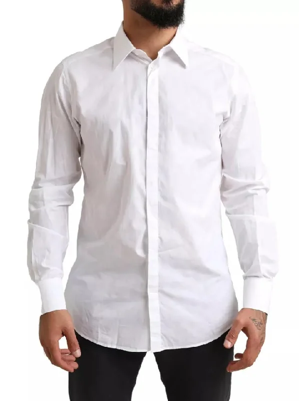 Men's slim - fit graphic t - shirts with vintage rock band printsDolce & Gabbana Formal Cotton Tuxedo Dress Men's Shirt (Pre-Owned) Men's slim - fit graphic t - shirts with vintage rock band printsDolce & Gabbana Formal Cotton Tuxedo Dress Men's Shirt (Pre-Owned)