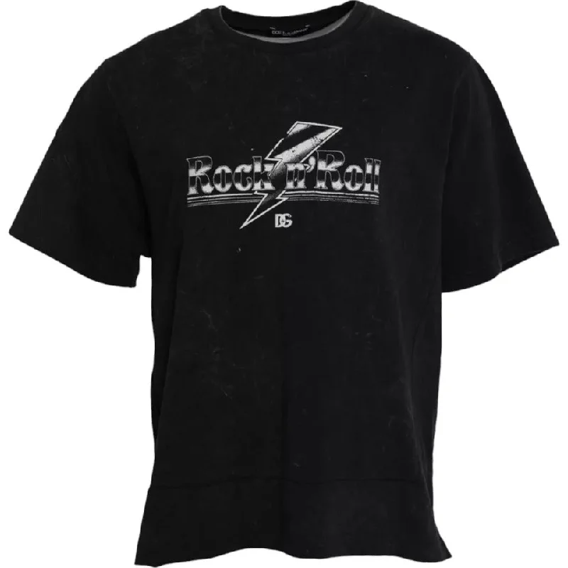 Men's smart - casual checkered t - shirts for semi - formal occasionsDolce & Gabbana Graphic Print Cotton Crew Neck Men's T-shirt Men's smart - casual checkered t - shirts for semi - formal occasionsDolce & Gabbana Graphic Print Cotton Crew Neck Men's T-shirt