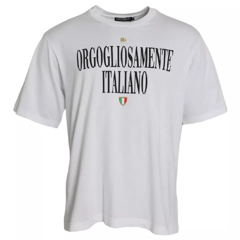 Men's smart - casual checkered t - shirts for semi - formal occasionsDolce & Gabbana Logo Cotton Round Neck Short Sleeves Men's T-shirt (Pre-Owned) Men's smart - casual checkered t - shirts for semi - formal occasionsDolce & Gabbana Logo Cotton Round Neck Short Sleeves Men's T-shirt (Pre-Owned)