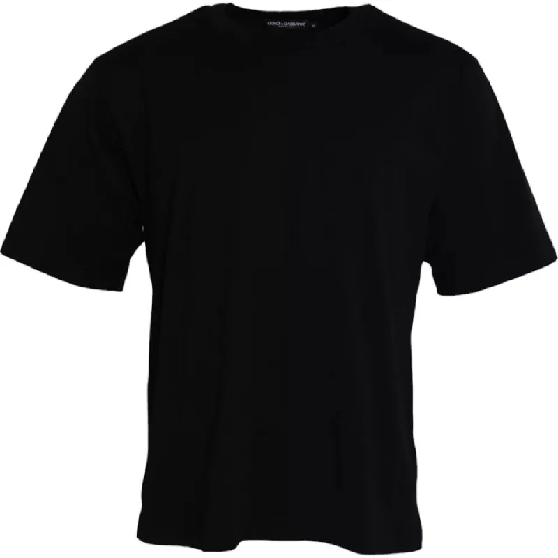 Men's eco - friendly recycled t - shirts for sustainable fashion choicesDolce & Gabbana Logo Embossed Cotton Crew Neck Men's T-shirt Men's eco - friendly recycled t - shirts for sustainable fashion choicesDolce & Gabbana Logo Embossed Cotton Crew Neck Men's T-shirt
