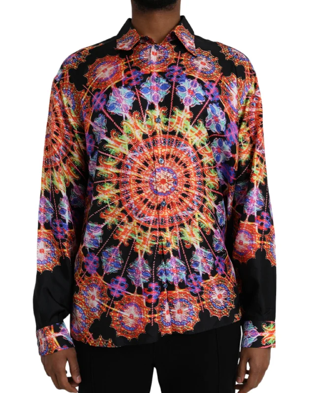 Men's moisture - wicking athletic t - shirts for intense workoutsDolce & Gabbana multi Luminarie Silk Men Casual Men's Shirt Men's moisture - wicking athletic t - shirts for intense workoutsDolce & Gabbana multi Luminarie Silk Men Casual Men's Shirt