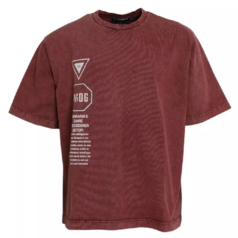 Men's ribbed t - shirts with a textured finish for added styleDolce & Gabbana Print Round Neck Short Sleeves Men's T-shirt (Pre-Owned) Men's ribbed t - shirts with a textured finish for added styleDolce & Gabbana Print Round Neck Short Sleeves Men's T-shirt (Pre-Owned)