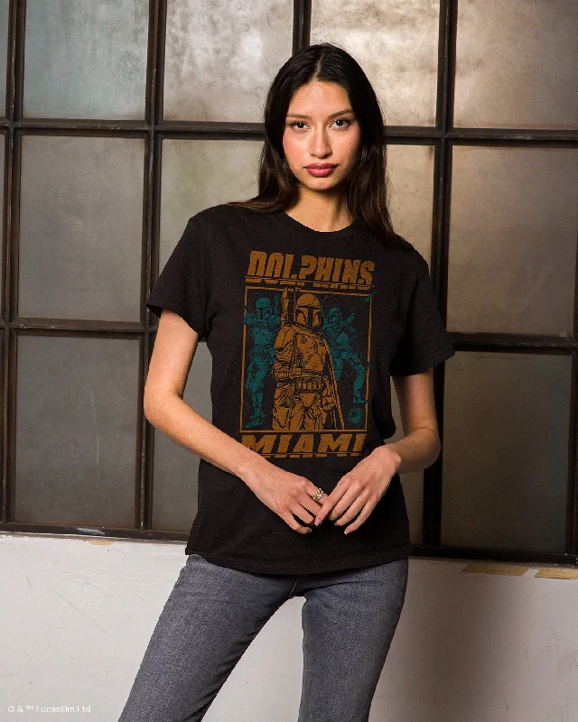 Men's lightweight performance t - shirts for running marathonsDolphins Star Wars Boba Fett Showdown Fan Tee Men's lightweight performance t - shirts for running marathonsDolphins Star Wars Boba Fett Showdown Fan Tee