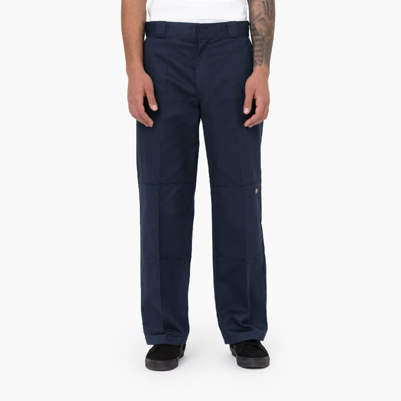 CLOSEOUT Flex Loose Fit Double Knee Work Pants, Dark Navy