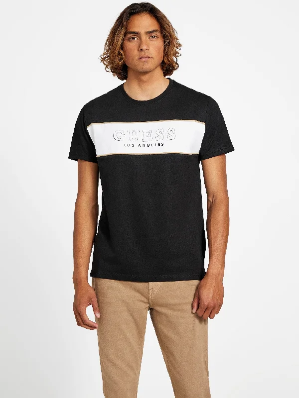 Men's tie - dye t - shirts with a bohemian styleEco Damiano Logo Tee