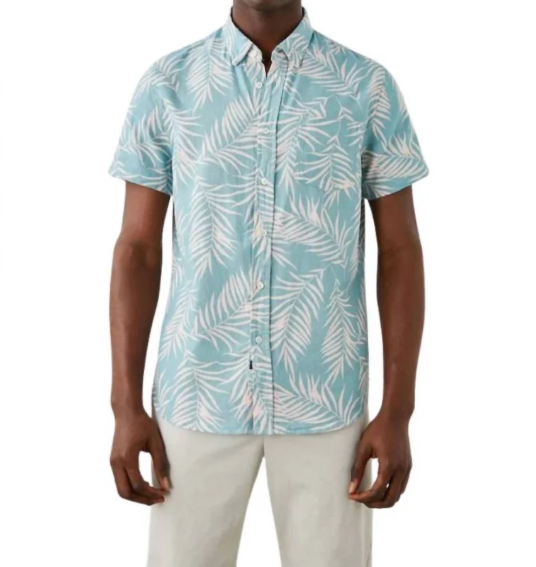 Men's thermal t - shirts with a high - neck design for cold weatherFairfax Shirt In Palm Shadow