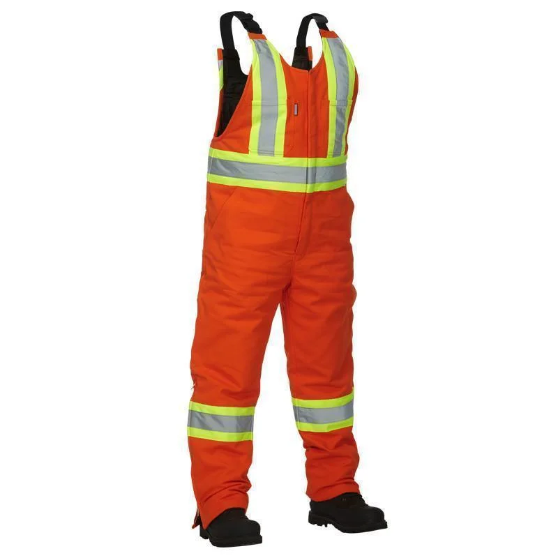 Overalls with a zip - front closure for easy on - off​FORCEFIELD Insulated Cotton Canvas Safety Overall 024-OR35