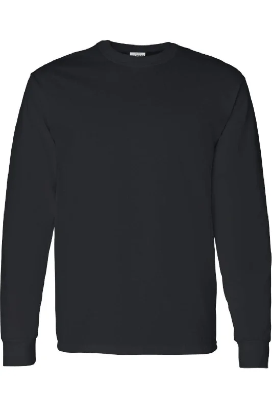 Men's distressed denim - look t - shirts with a rugged appealGildan Heavy Cotton Long Sleeve T-Shirt Men's distressed denim - look t - shirts with a rugged appealGildan Heavy Cotton Long Sleeve T-Shirt