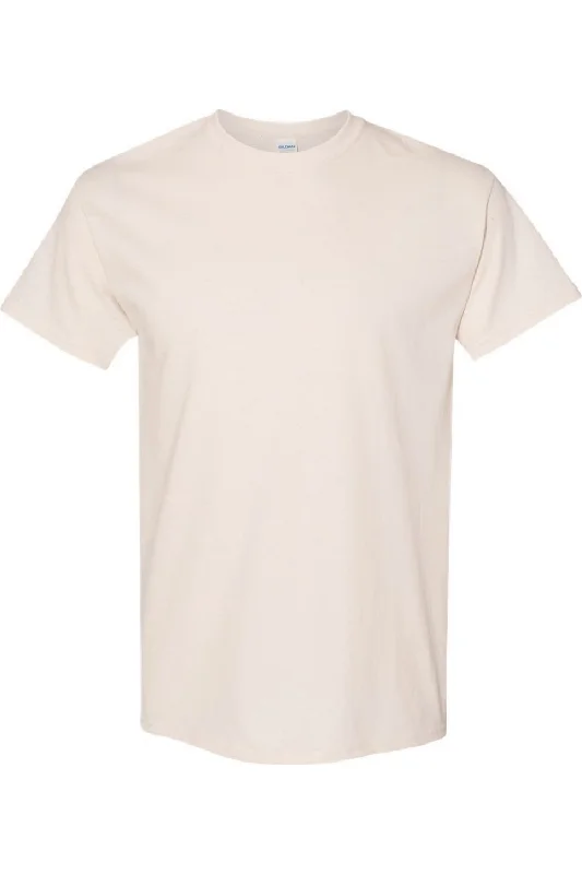 Men's button - front t - shirts with a unique artistic printGildan Mens Heavy Cotton Short-Sleeved T-Shirt Men's button - front t - shirts with a unique artistic printGildan Mens Heavy Cotton Short-Sleeved T-Shirt