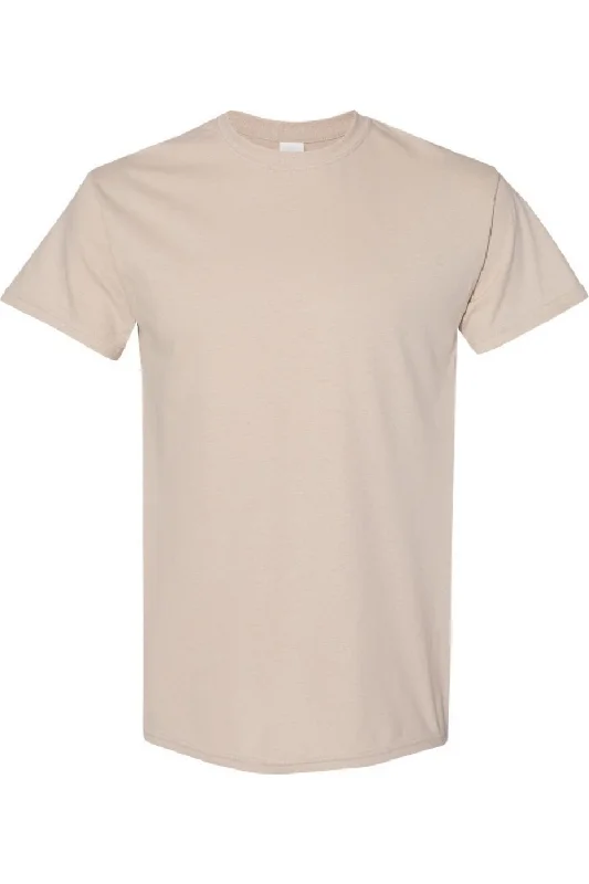 Men's distressed denim - look t - shirts with a rugged appealGildan Mens Heavy Cotton Short-Sleeved T-Shirt Men's distressed denim - look t - shirts with a rugged appealGildan Mens Heavy Cotton Short-Sleeved T-Shirt