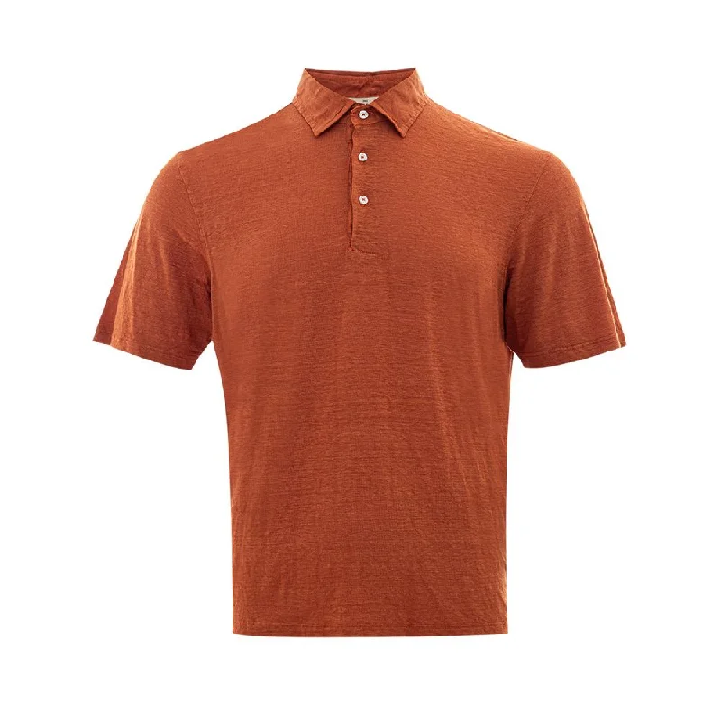 Men's antimicrobial t - shirts for odor - free freshness during travelGran Sasso Elegant Linen Polo Shirt in Sophisticated Men's Men's antimicrobial t - shirts for odor - free freshness during travelGran Sasso Elegant Linen Polo Shirt in Sophisticated Men's