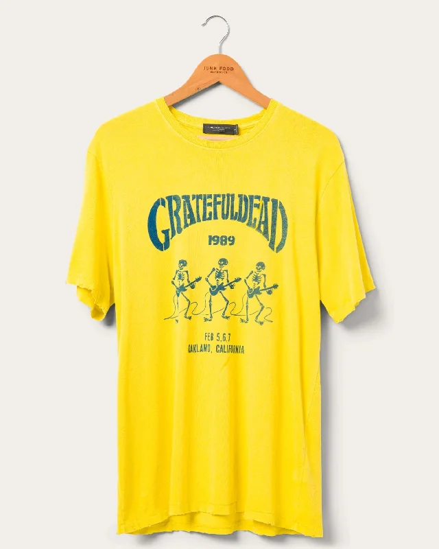 Men's tie - dye t - shirts with a bohemian styleGrateful Dead Guitar Skeletons '89 Vintage Tee Men's tie - dye t - shirts with a bohemian styleGrateful Dead Guitar Skeletons '89 Vintage Tee