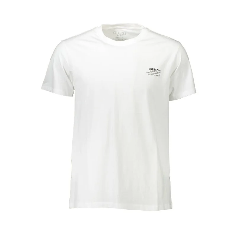 Men's short - sleeve linen t - shirts for summer beach outingsGuess Jeans Cotton Men's T-Shirt Men's short - sleeve linen t - shirts for summer beach outingsGuess Jeans Cotton Men's T-Shirt