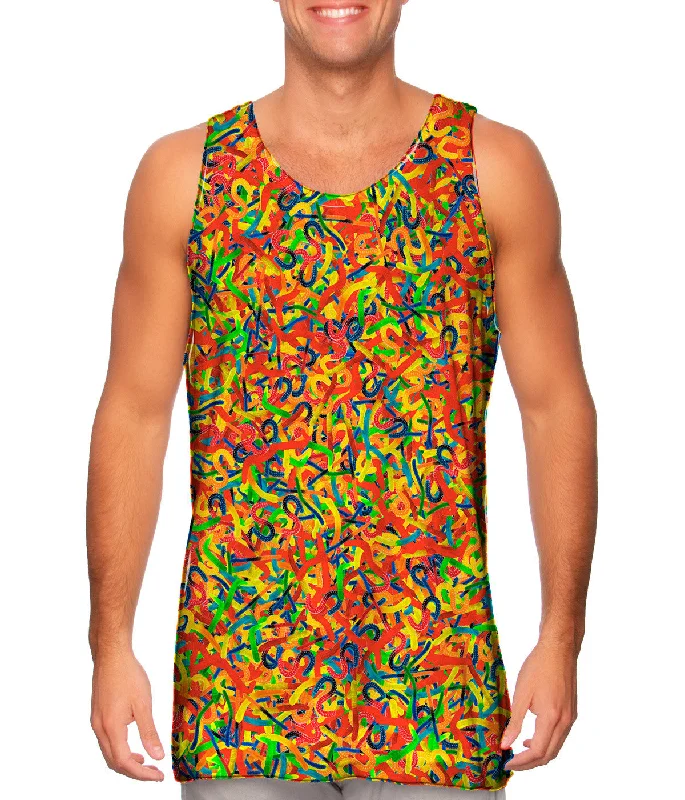 High - Neck Women's Silk Blend Tank Tops for a Luxurious FeelGummy Worm Time