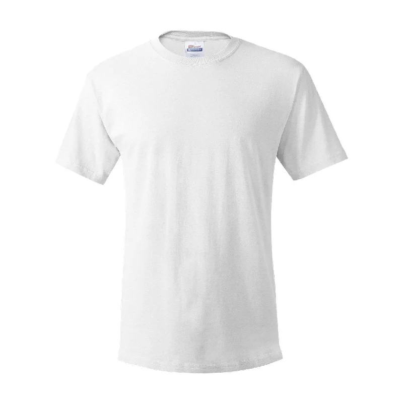 Men's distressed denim - look t - shirts with a rugged appealHanes Essential-T T-Shirt Men's distressed denim - look t - shirts with a rugged appealHanes Essential-T T-Shirt