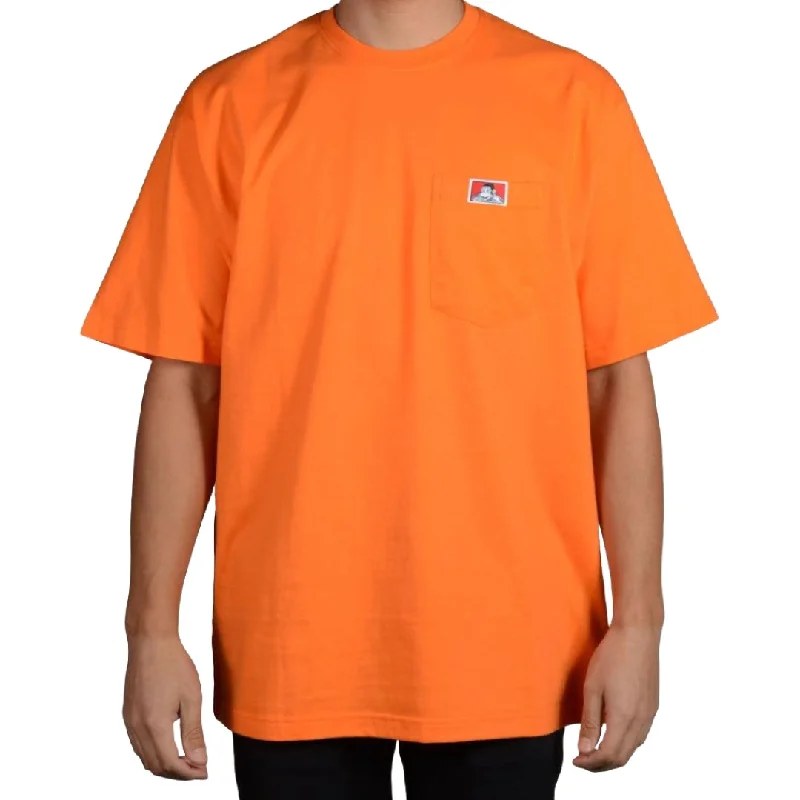 Heavy Duty Short Sleeve Pocket T-Shirt: Orange