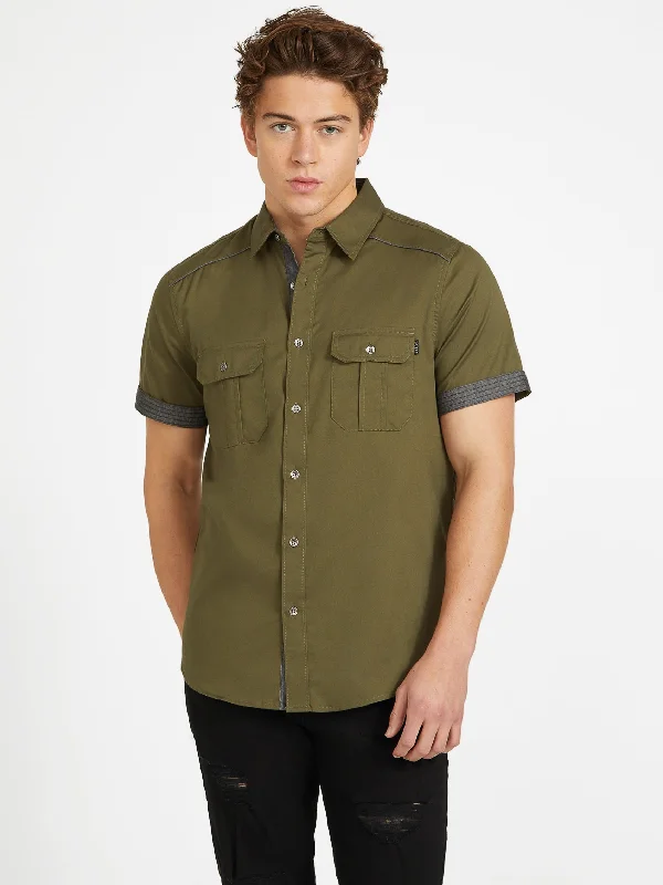 Men's slim - fit graphic t - shirts with vintage rock band printsHoward Pocket Shirt Men's slim - fit graphic t - shirts with vintage rock band printsHoward Pocket Shirt