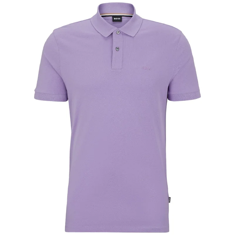 Men's eco - friendly recycled t - shirts for sustainable fashion choicesHugo Boss Men's Pallas Short Sleeve Pique Polo Shirt, Lavender Cream Men's eco - friendly recycled t - shirts for sustainable fashion choicesHugo Boss Men's Pallas Short Sleeve Pique Polo Shirt, Lavender Cream