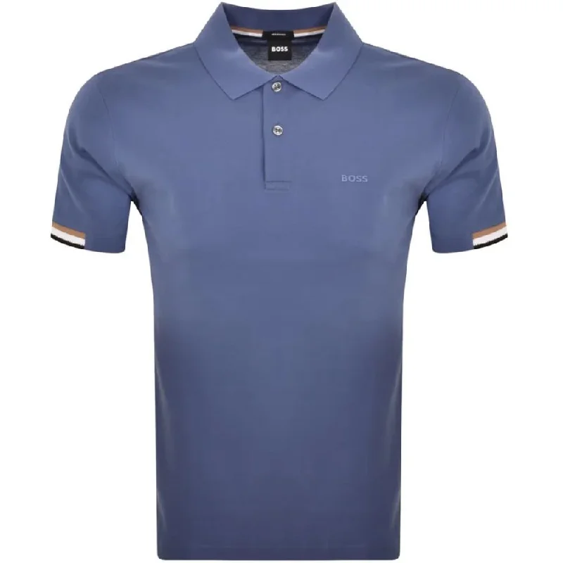 Men's short - sleeve linen t - shirts for summer beach outingsHugo Boss Men's Parlay 147 Pique Cotton Short Sleeve Polo Shirt, Blue Men's short - sleeve linen t - shirts for summer beach outingsHugo Boss Men's Parlay 147 Pique Cotton Short Sleeve Polo Shirt, Blue