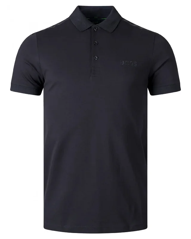 Men's tie - dye t - shirts with a bohemian styleHugo Boss Men's Paule Slim Fit Mirror Short Sleeve Polo Shirt, Black Men's tie - dye t - shirts with a bohemian styleHugo Boss Men's Paule Slim Fit Mirror Short Sleeve Polo Shirt, Black