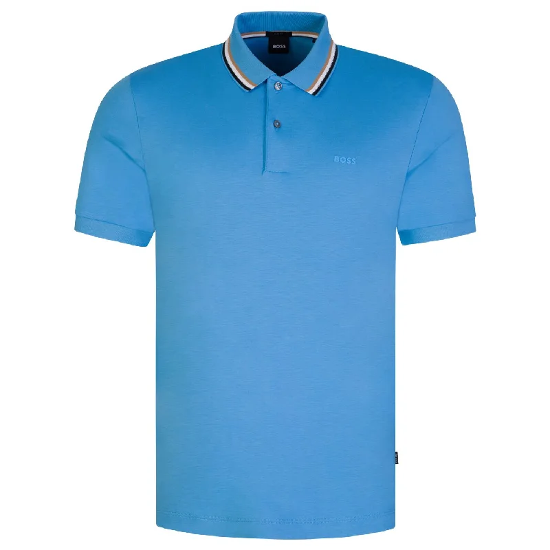 Men's slim - fit graphic t - shirts with vintage rock band printsHugo Boss Men's Penrose Turquoise Blue Short Sleeve Slim Fit Polo T-Shirt Men's slim - fit graphic t - shirts with vintage rock band printsHugo Boss Men's Penrose Turquoise Blue Short Sleeve Slim Fit Polo T-Shirt