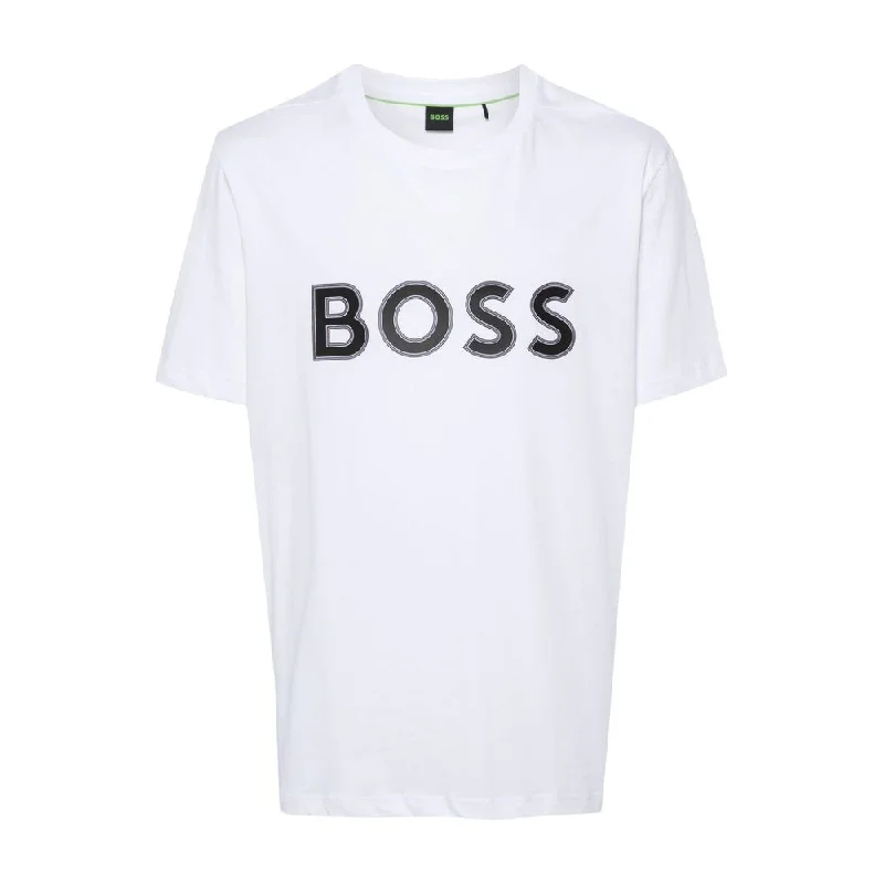 Men's v - neck muscle t - shirts for a body - building aestheticHugo Boss Men's Tee 1 Logo Short Sleeve Crew Neck T-Shirt, White Men's v - neck muscle t - shirts for a body - building aestheticHugo Boss Men's Tee 1 Logo Short Sleeve Crew Neck T-Shirt, White