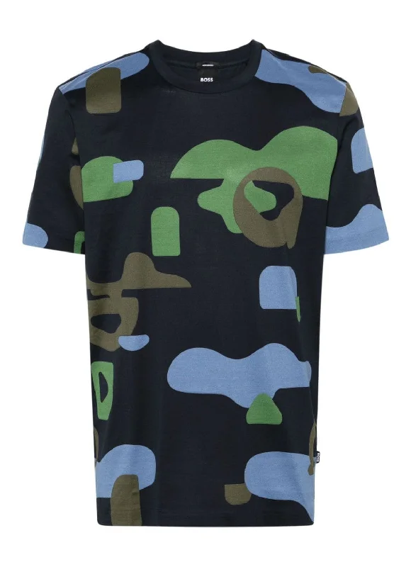 Men's moisture - wicking athletic t - shirts for intense workoutsHugo Boss Men's Tiburt 510 Camo Short Sleeve Crew Neck T-Shirt, Navy Men's moisture - wicking athletic t - shirts for intense workoutsHugo Boss Men's Tiburt 510 Camo Short Sleeve Crew Neck T-Shirt, Navy