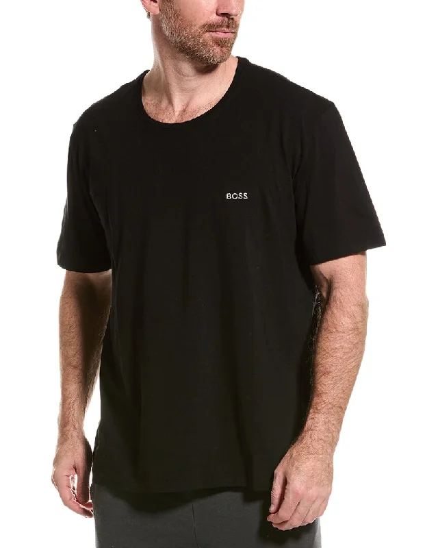 Men's button - front t - shirts with a unique artistic printHugo Boss Mix & Match T-Shirt Men's button - front t - shirts with a unique artistic printHugo Boss Mix & Match T-Shirt