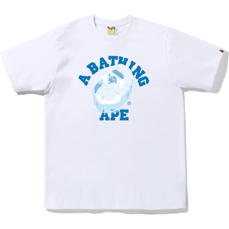 Men's v - neck muscle t - shirts for a body - building aestheticIce Ape Head College Tee Mens Men's v - neck muscle t - shirts for a body - building aestheticIce Ape Head College Tee Mens