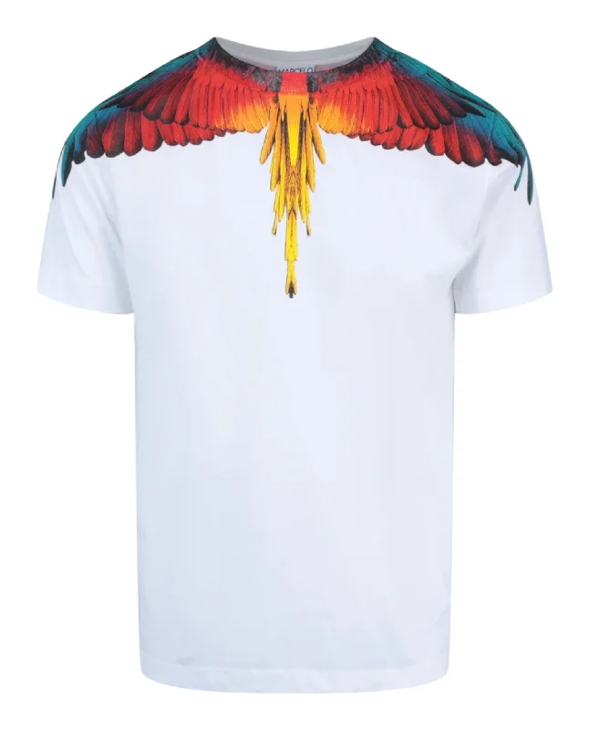 Men's long - sleeve henley t - shirts with button - down placketsIcon Wings Graphic T-Shirt Men's long - sleeve henley t - shirts with button - down placketsIcon Wings Graphic T-Shirt