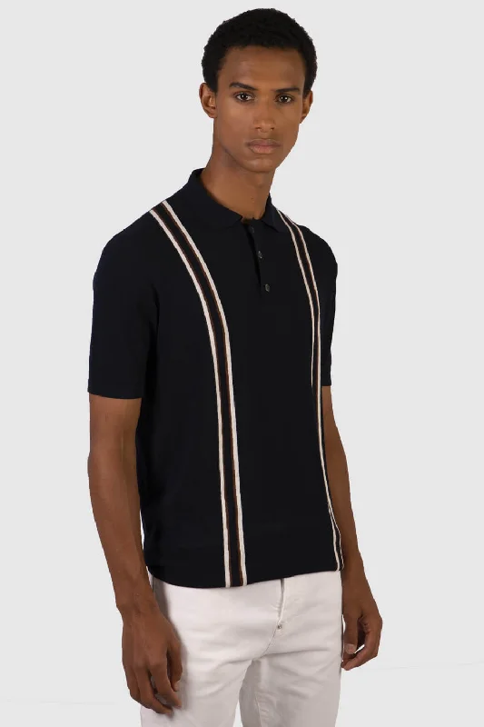 Men's organic cotton crew - neck t - shirts for everyday comfortInimigo Lion Stripes Knitwear Polo Men's organic cotton crew - neck t - shirts for everyday comfortInimigo Lion Stripes Knitwear Polo