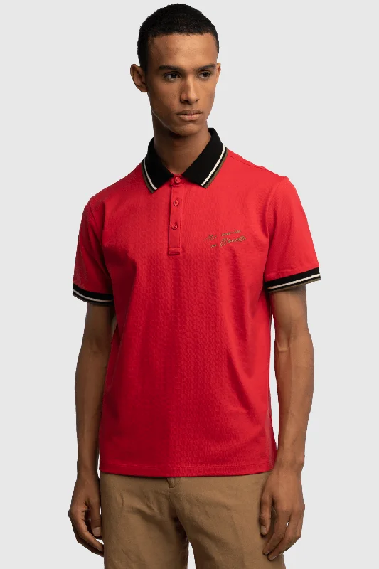 Men's distressed denim - look t - shirts with a rugged appealInimigo Revival Polo