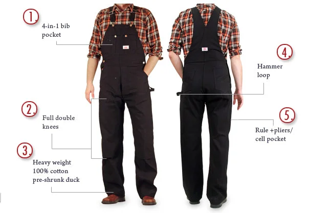Plus - size overalls for a comfortable fitIRREGULAR #383 Made in USA Black Duck Overalls SECOND, NO RETURNS Plus - size overalls for a comfortable fitIRREGULAR #383 Made in USA Black Duck Overalls SECOND, NO RETURNS