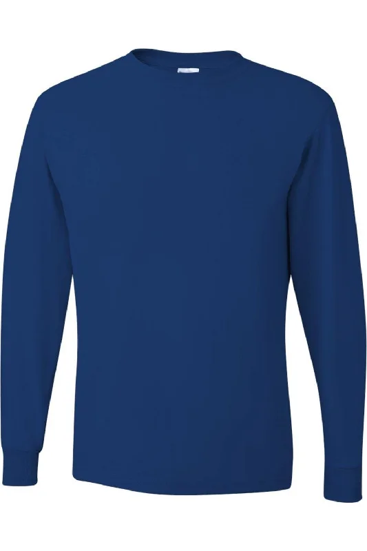 Men's long - sleeve henley t - shirts with button - down placketsJERZEES Dri-Power Long Sleeve 50/50 T-Shirt Men's long - sleeve henley t - shirts with button - down placketsJERZEES Dri-Power Long Sleeve 50/50 T-Shirt