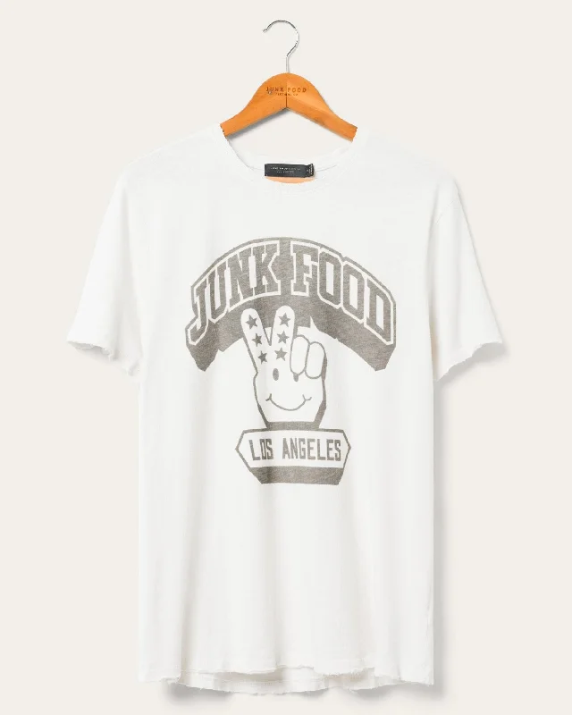 Men's moisture - wicking athletic t - shirts for intense workoutsJF Peace + Smiles Vintage Tee Men's moisture - wicking athletic t - shirts for intense workoutsJF Peace + Smiles Vintage Tee