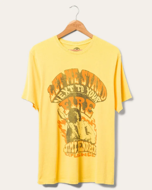 Men's eco - friendly recycled t - shirts for sustainable fashion choicesJimi Hendrix Let Me Stand Next To Your Fire Vintage Tee Men's eco - friendly recycled t - shirts for sustainable fashion choicesJimi Hendrix Let Me Stand Next To Your Fire Vintage Tee