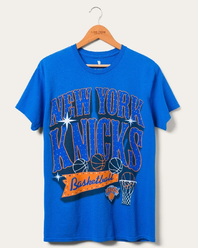 Men's polo t - shirts with a contrast collar for a preppy lookKnicks Bright Lights Tee Men's polo t - shirts with a contrast collar for a preppy lookKnicks Bright Lights Tee