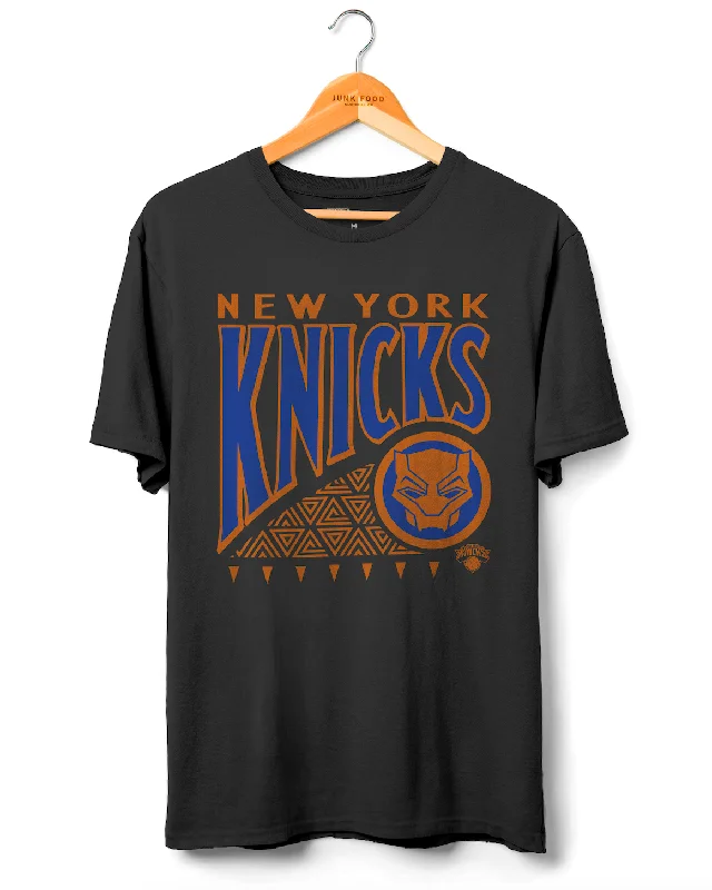 Men's antimicrobial t - shirts for odor - free freshness during travelKnicks Wakanda Forever Pattern Tee Men's antimicrobial t - shirts for odor - free freshness during travelKnicks Wakanda Forever Pattern Tee