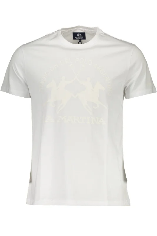 Men's tie - dye t - shirts with a bohemian styleLa Martina Elegant Crew Neck Tee with Signature Men's Print Men's tie - dye t - shirts with a bohemian styleLa Martina Elegant Crew Neck Tee with Signature Men's Print