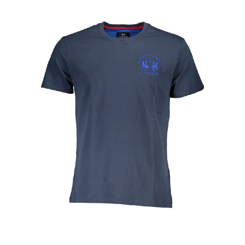 Men's short - sleeve linen t - shirts for summer beach outingsLa Martina Elegant Short Sleeve Crew Neck Men's T-Shirt Men's short - sleeve linen t - shirts for summer beach outingsLa Martina Elegant Short Sleeve Crew Neck Men's T-Shirt