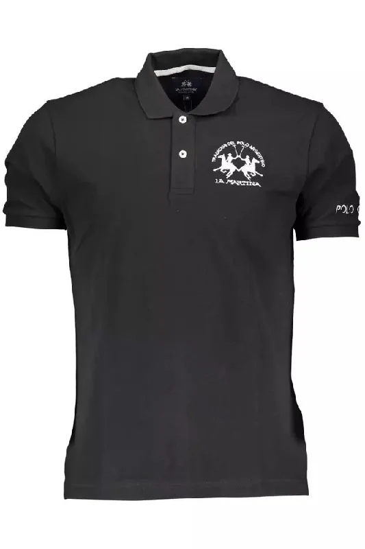 Men's distressed denim - look t - shirts with a rugged appealLa Martina Elegant Short-Sleeved Polo Men's Perfection Men's distressed denim - look t - shirts with a rugged appealLa Martina Elegant Short-Sleeved Polo Men's Perfection