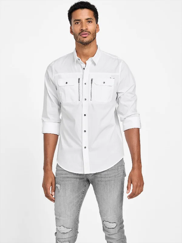 Men's organic cotton crew - neck t - shirts for everyday comfortLarry Zip Pocket Shirt Men's organic cotton crew - neck t - shirts for everyday comfortLarry Zip Pocket Shirt