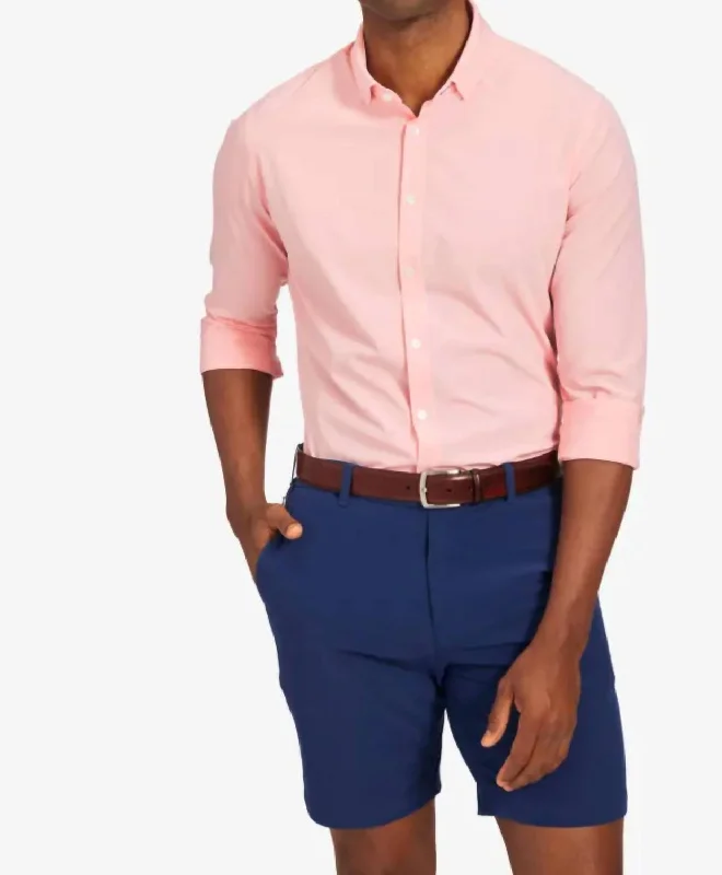 Men's distressed denim - look t - shirts with a rugged appealLeeward Antimicrobial Dress Shirt In Pink Heather Men's distressed denim - look t - shirts with a rugged appealLeeward Antimicrobial Dress Shirt In Pink Heather